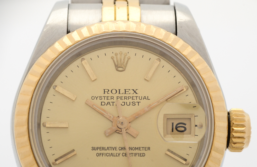 Rolex Oyster 18K Gold and Steel Perpetual Datejust Watch