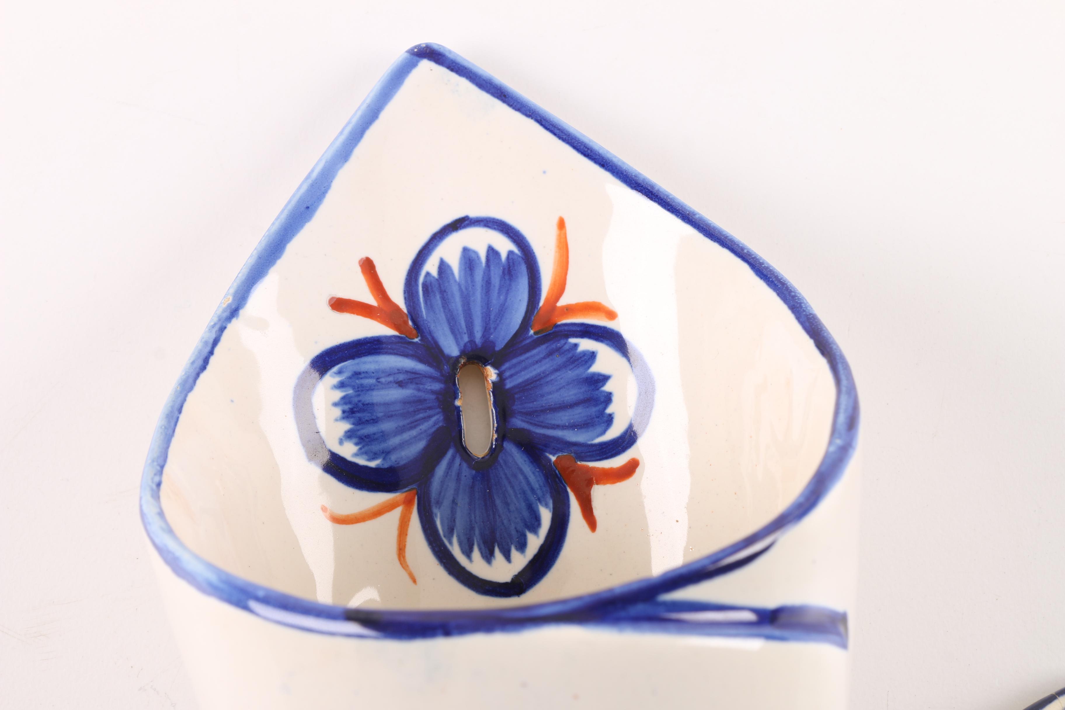 Henriot Quimper Faïence Wall Pockets