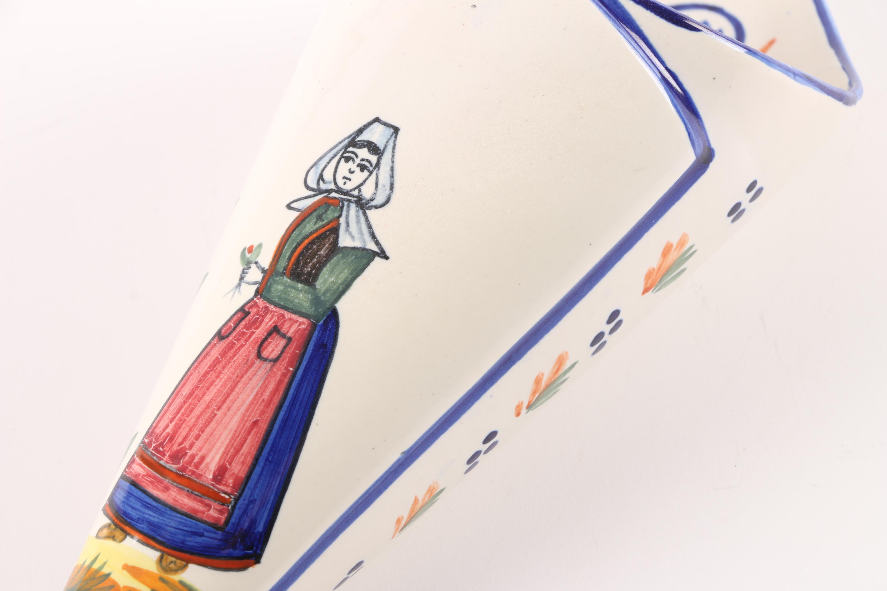 Henriot Quimper Faïence Wall Pockets