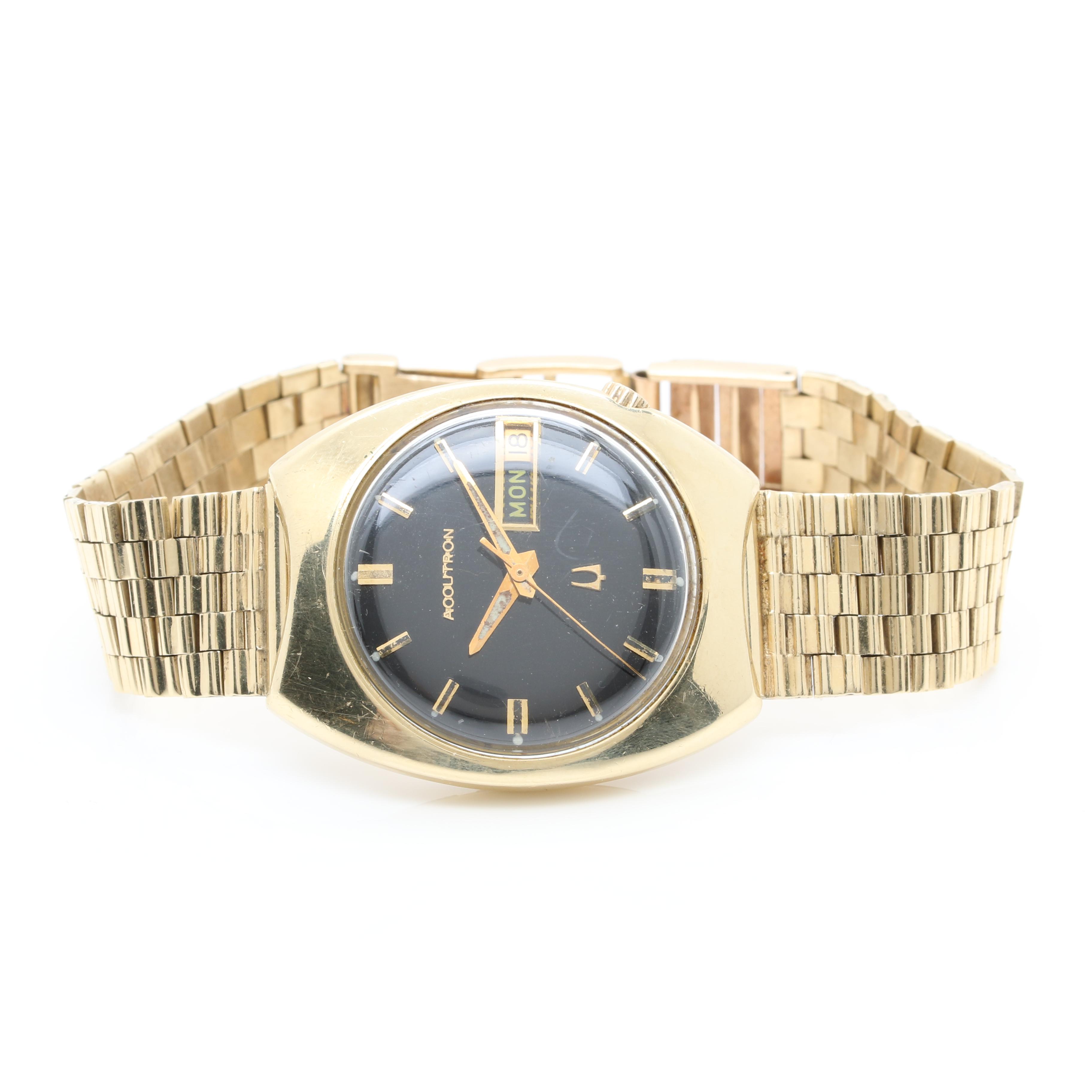 14K Yellow Gold Accutron Watch