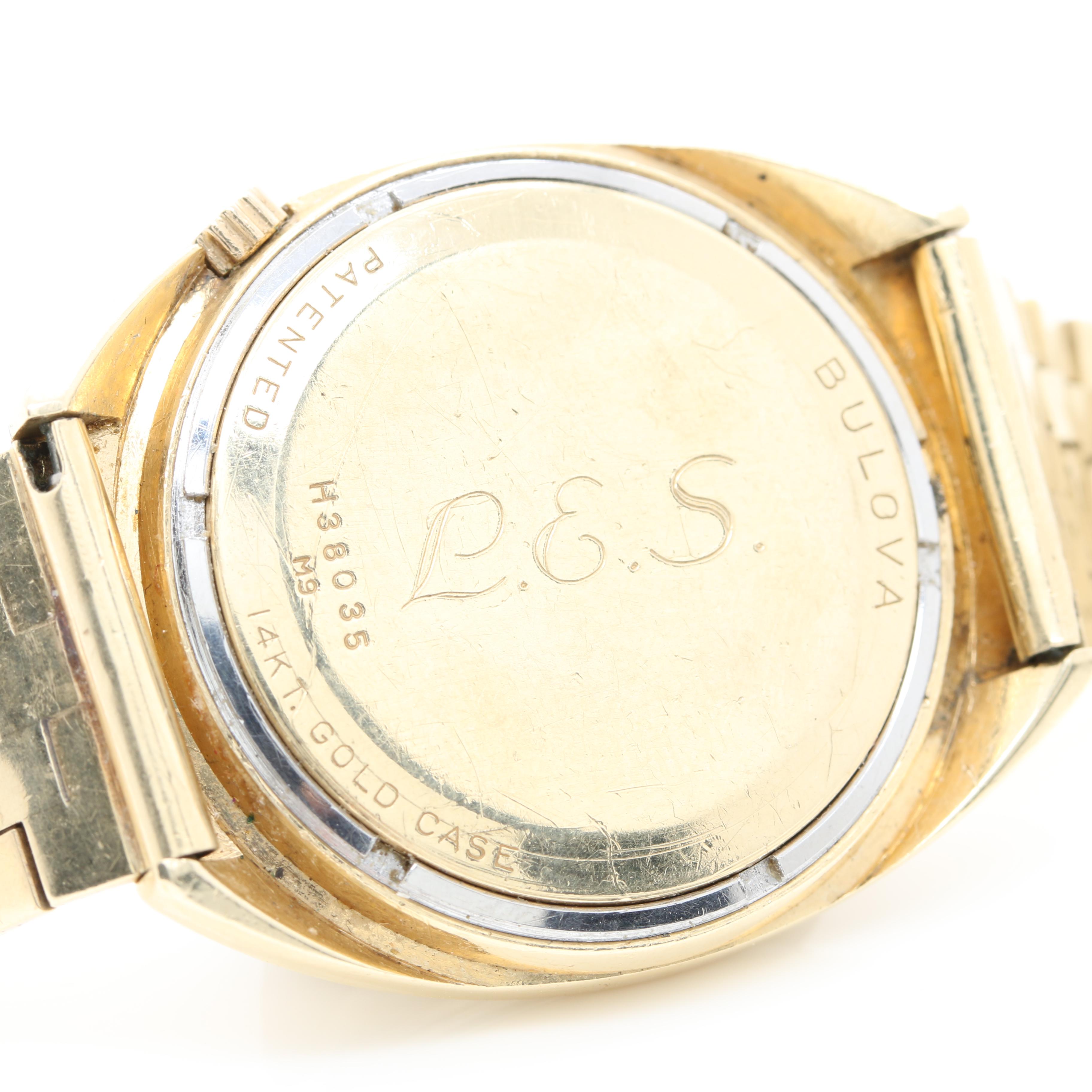 14K Yellow Gold Accutron Watch