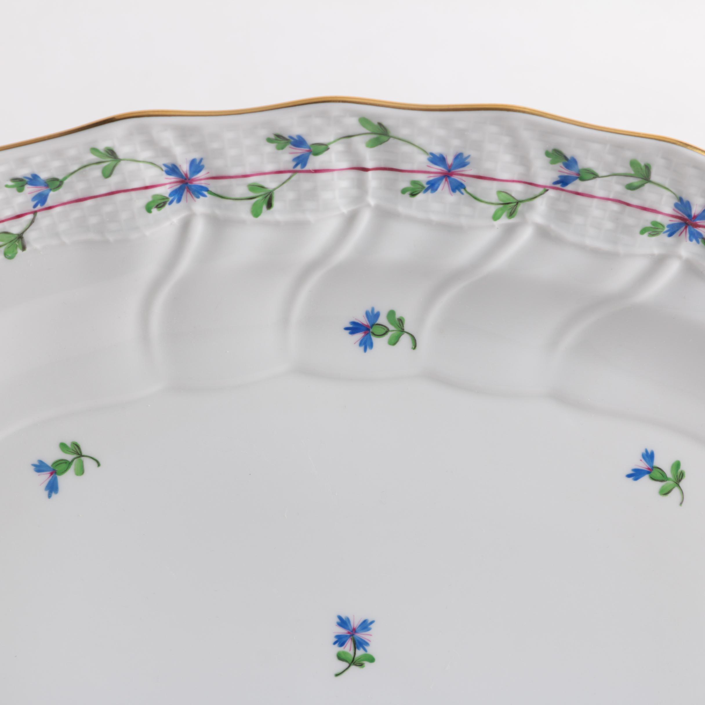 Herend "Blue Garland" Covered Soup Tureen and Underplate