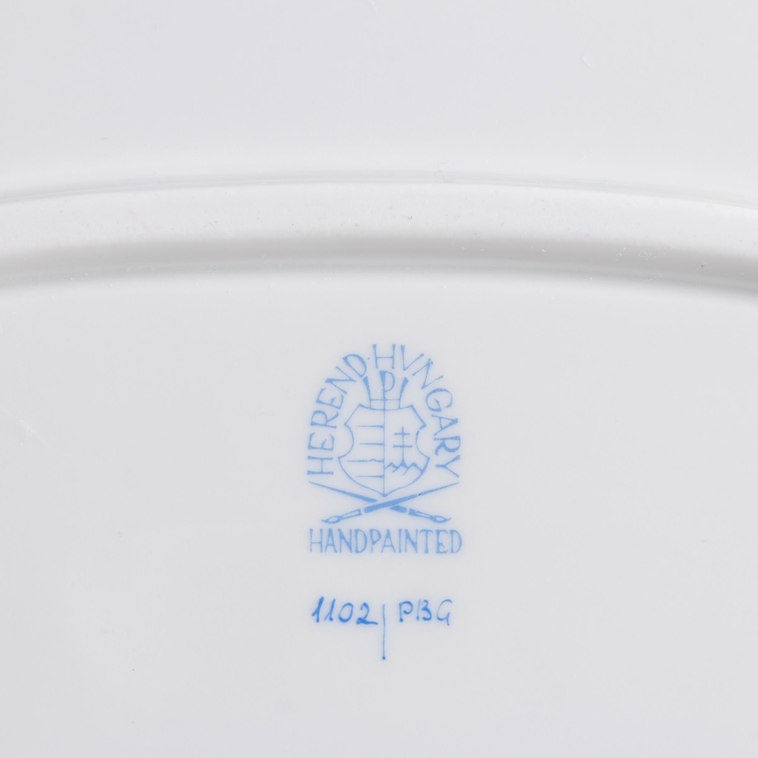 Herend "Blue Garland" Covered Soup Tureen and Underplate