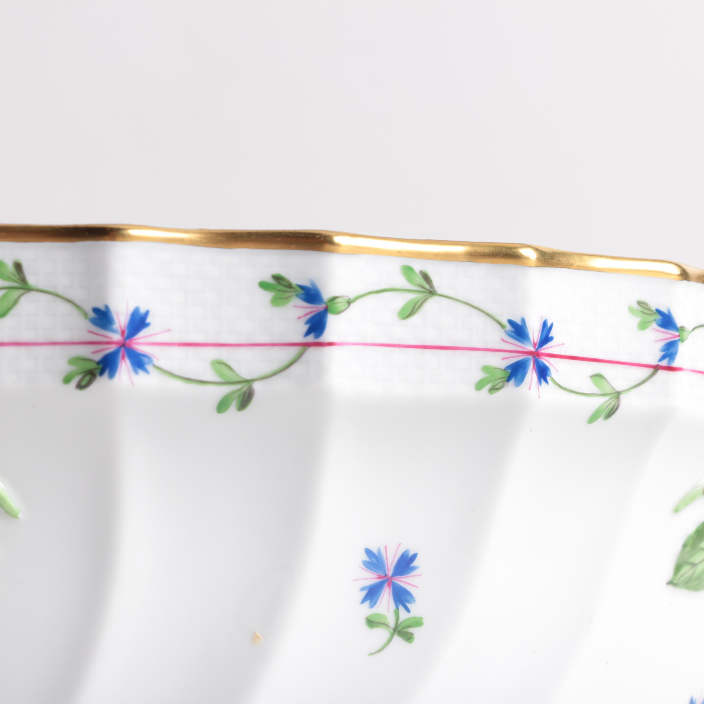 Herend "Blue Garland" Covered Soup Tureen and Underplate