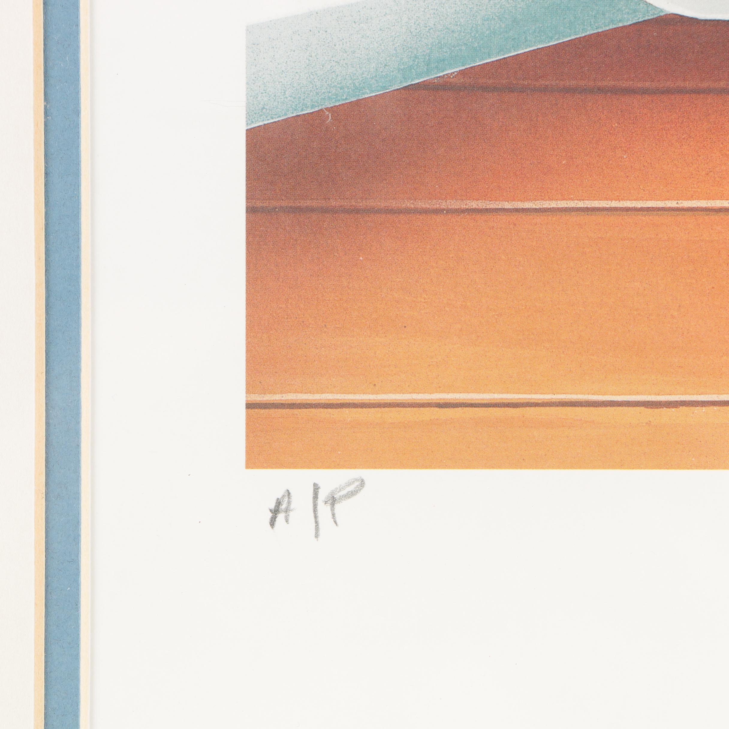 Offset Lithograph of Walt Disney "Happy New Year 2004"