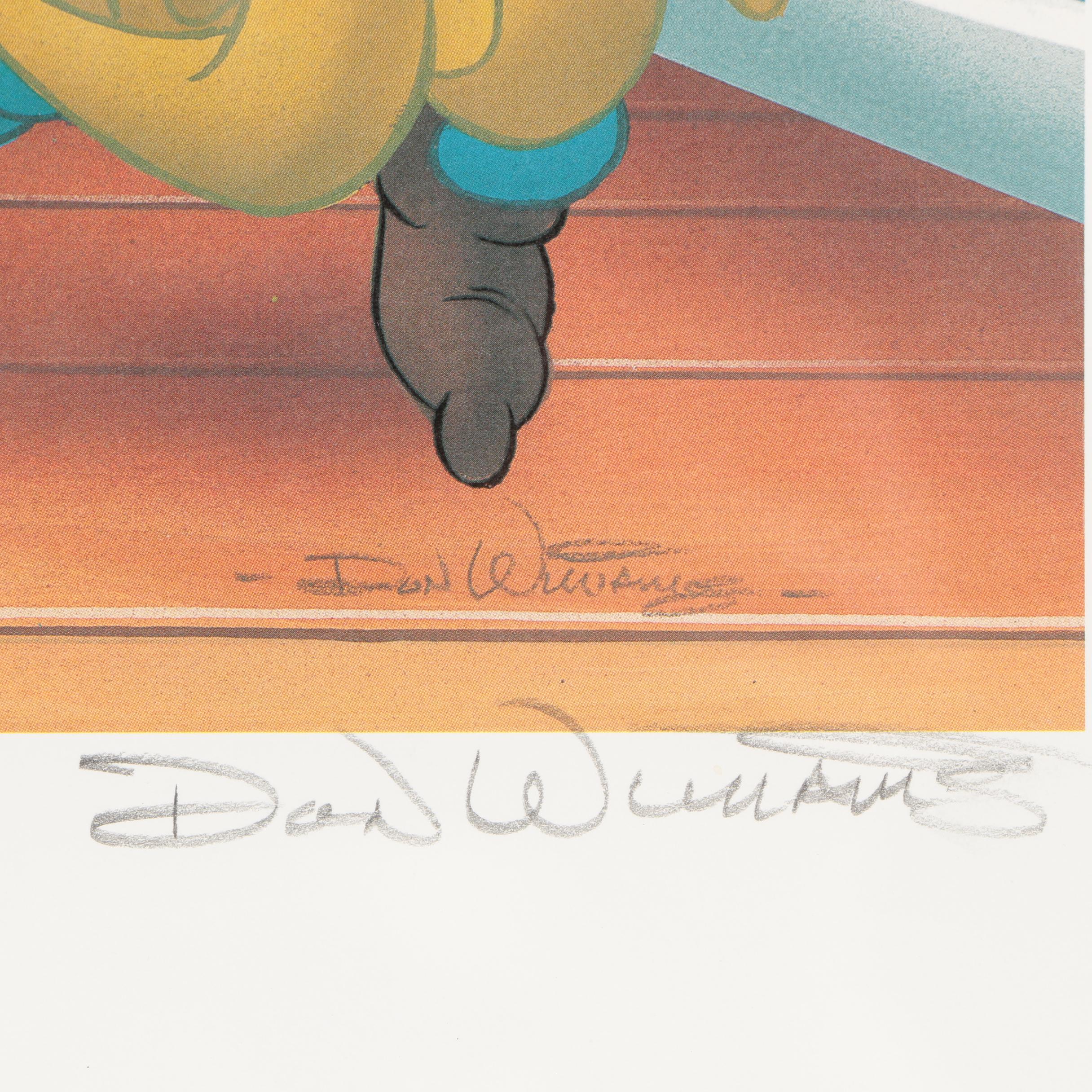 Offset Lithograph of Walt Disney "Happy New Year 2004"