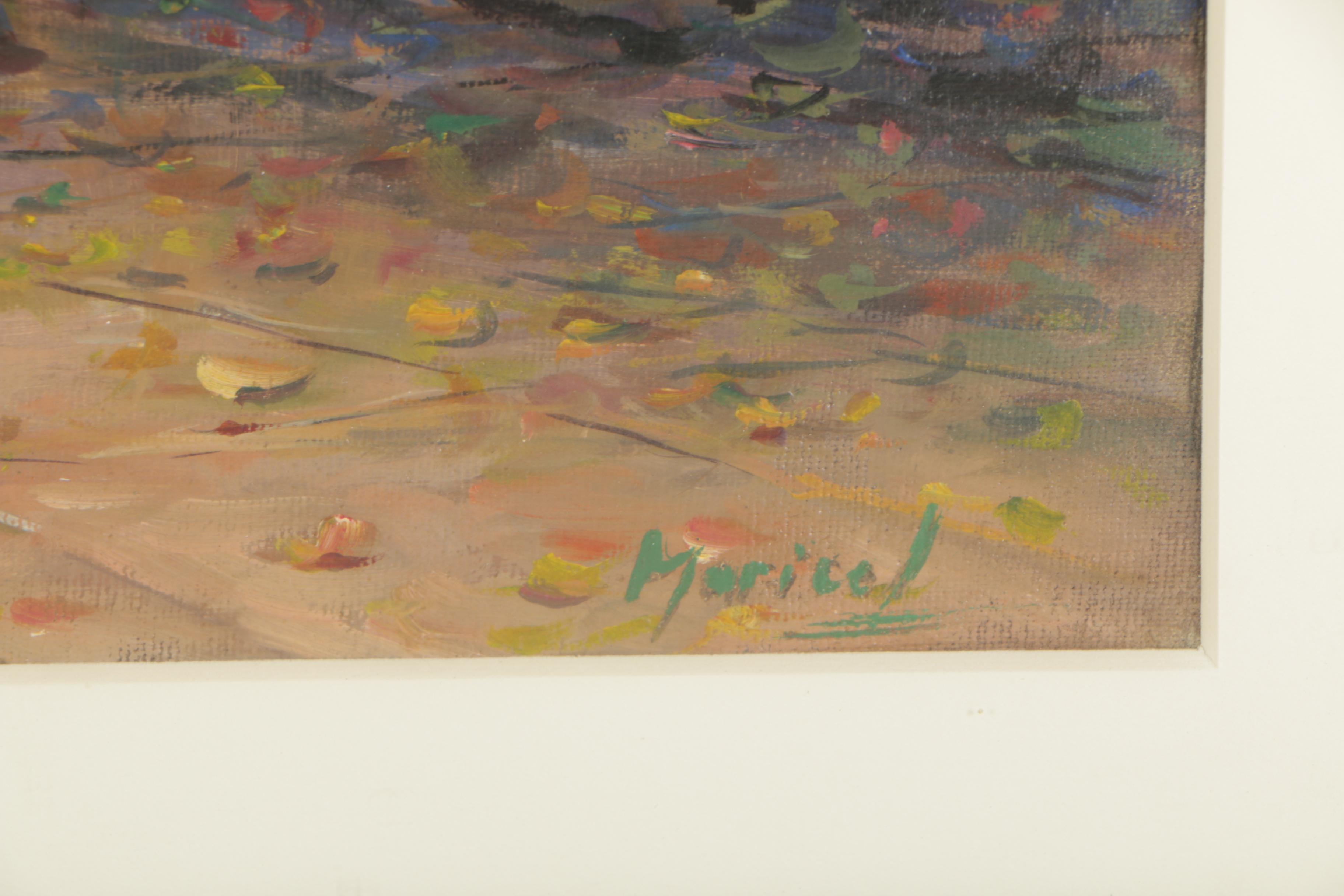 Maricel Oil Painting of Argentinian Cafe