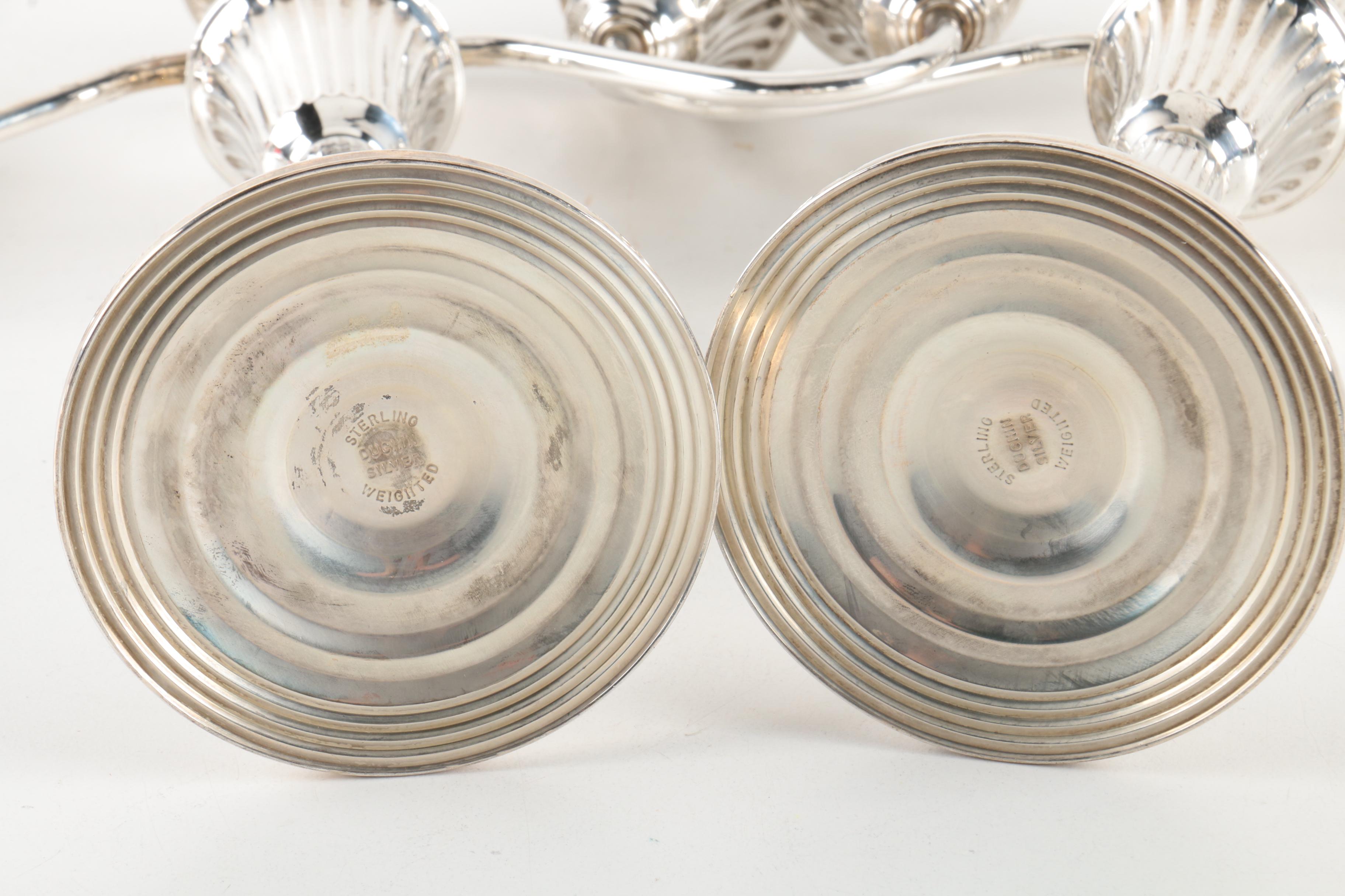 Gorham and Duchin Weighted Sterling Silver Candelabra and Candleholders