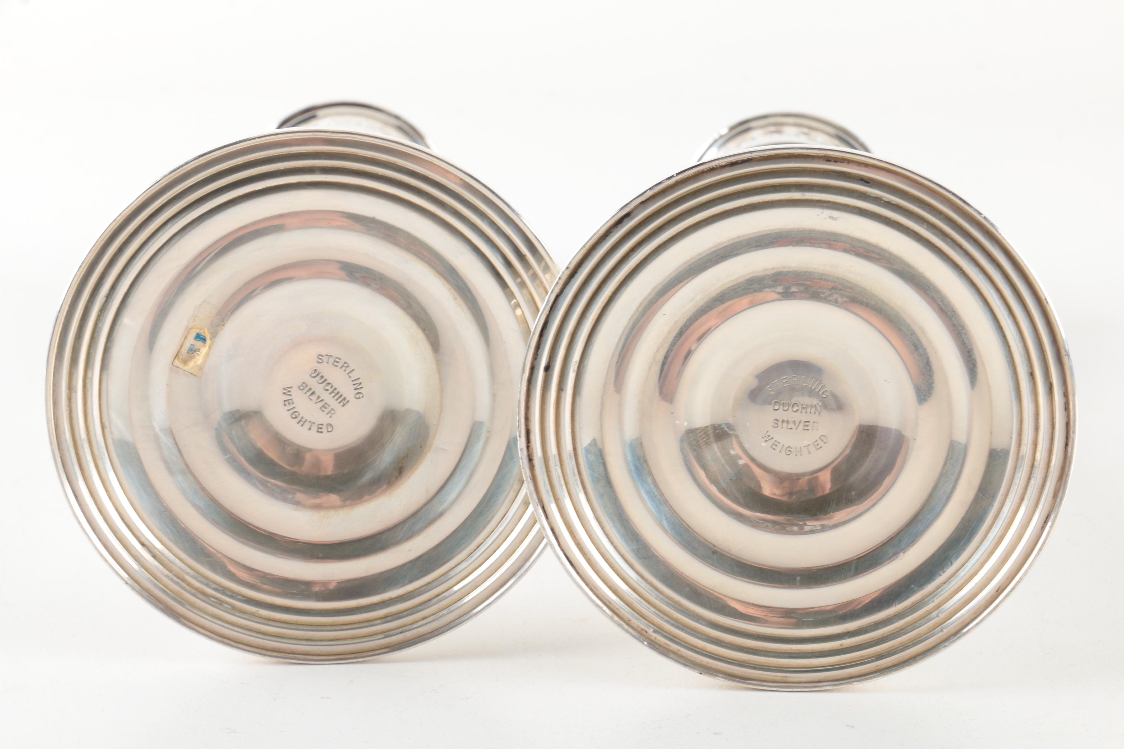 Gorham and Duchin Weighted Sterling Silver Candelabra and Candleholders