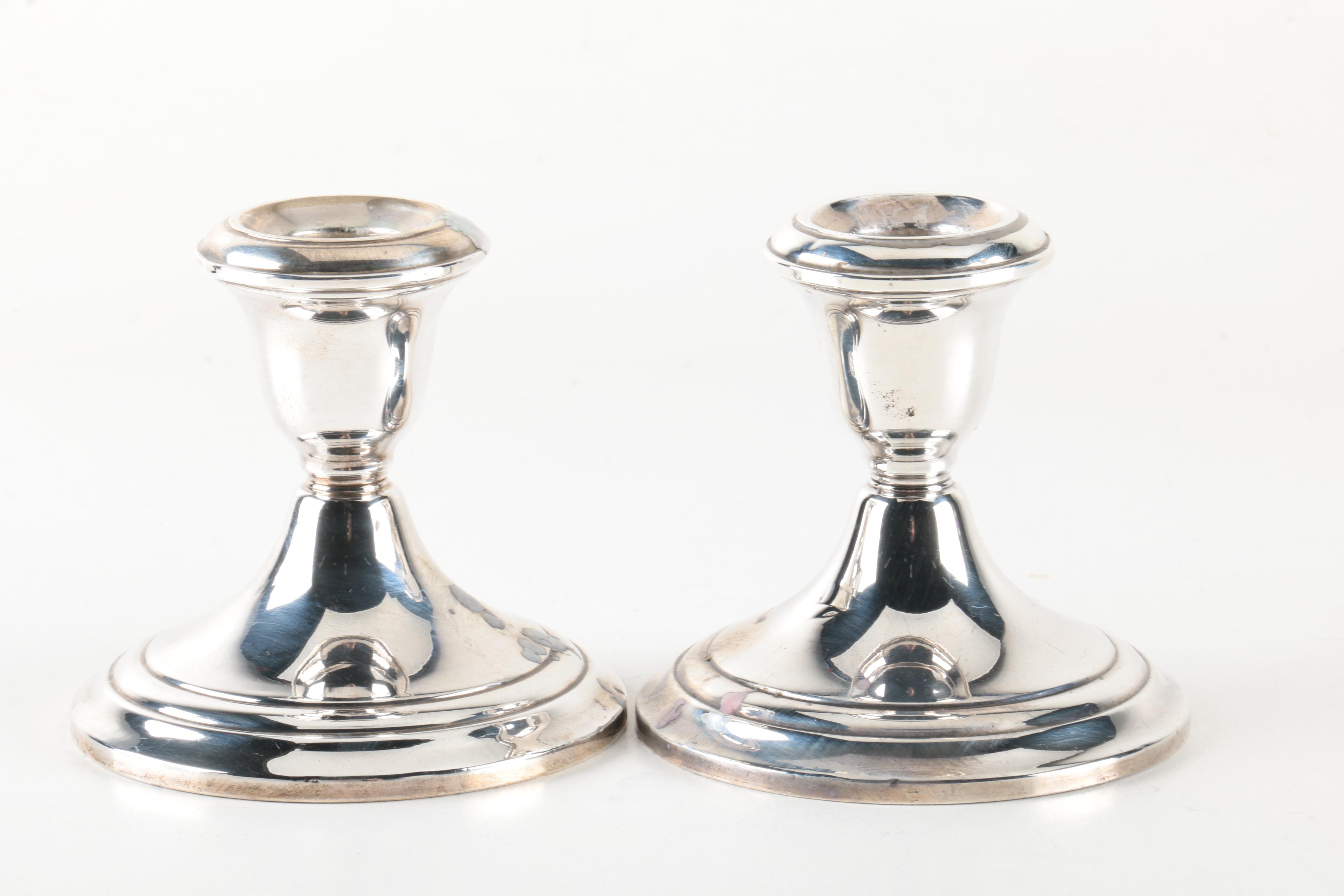 Gorham and Duchin Weighted Sterling Silver Candelabra and Candleholders
