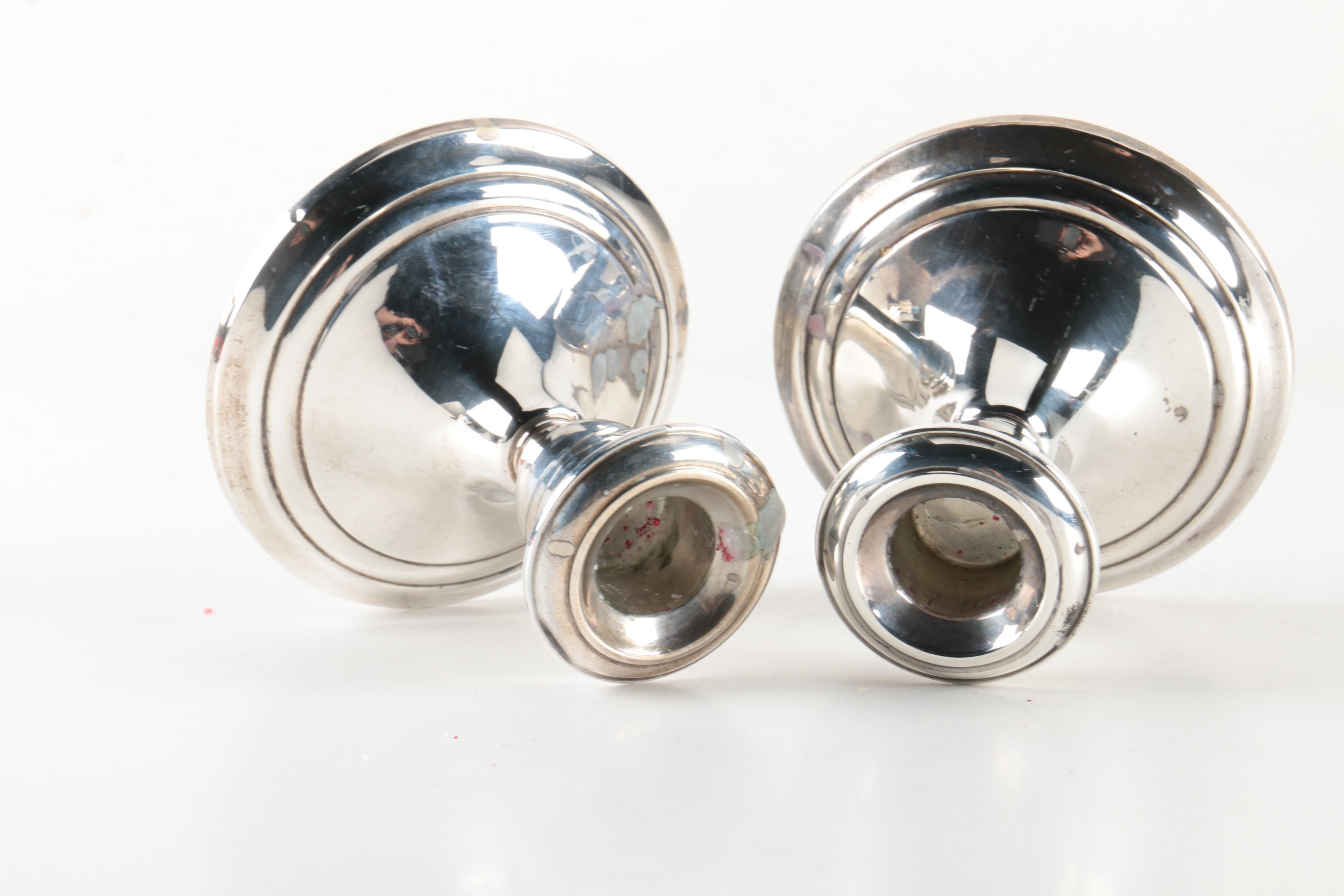 Gorham and Duchin Weighted Sterling Silver Candelabra and Candleholders