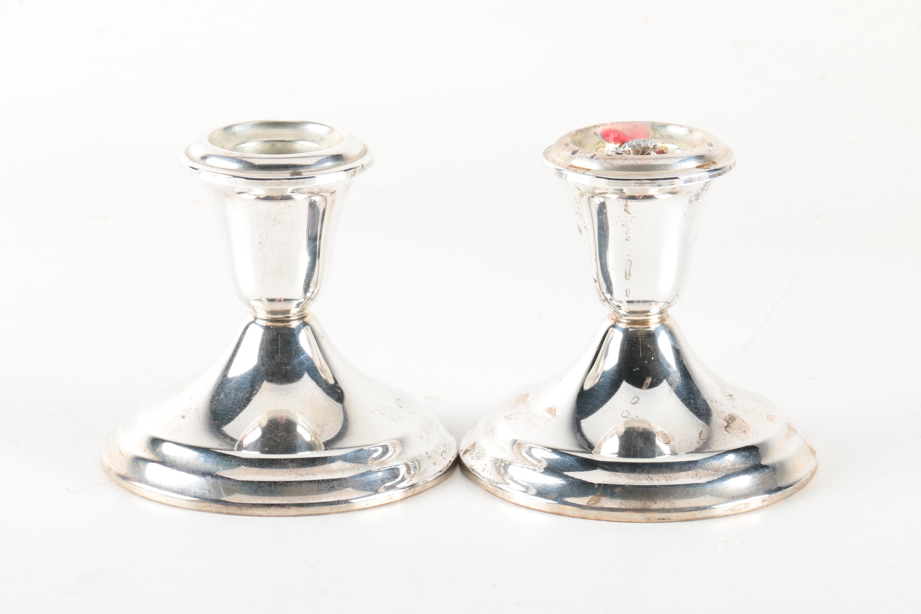 Gorham and Duchin Weighted Sterling Silver Candelabra and Candleholders