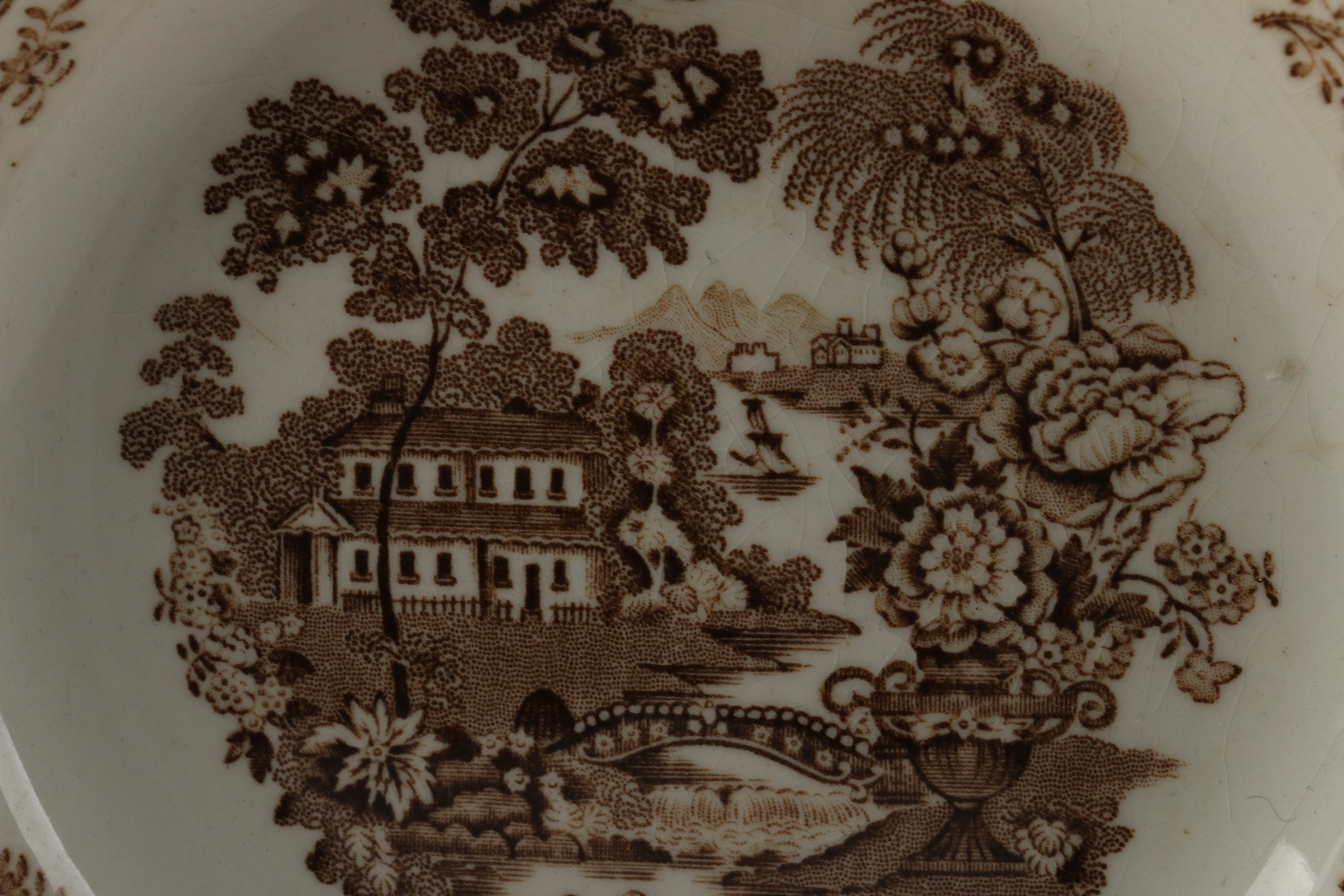 Royal Staffordshire "Tonquin Brown" Soup Bowls