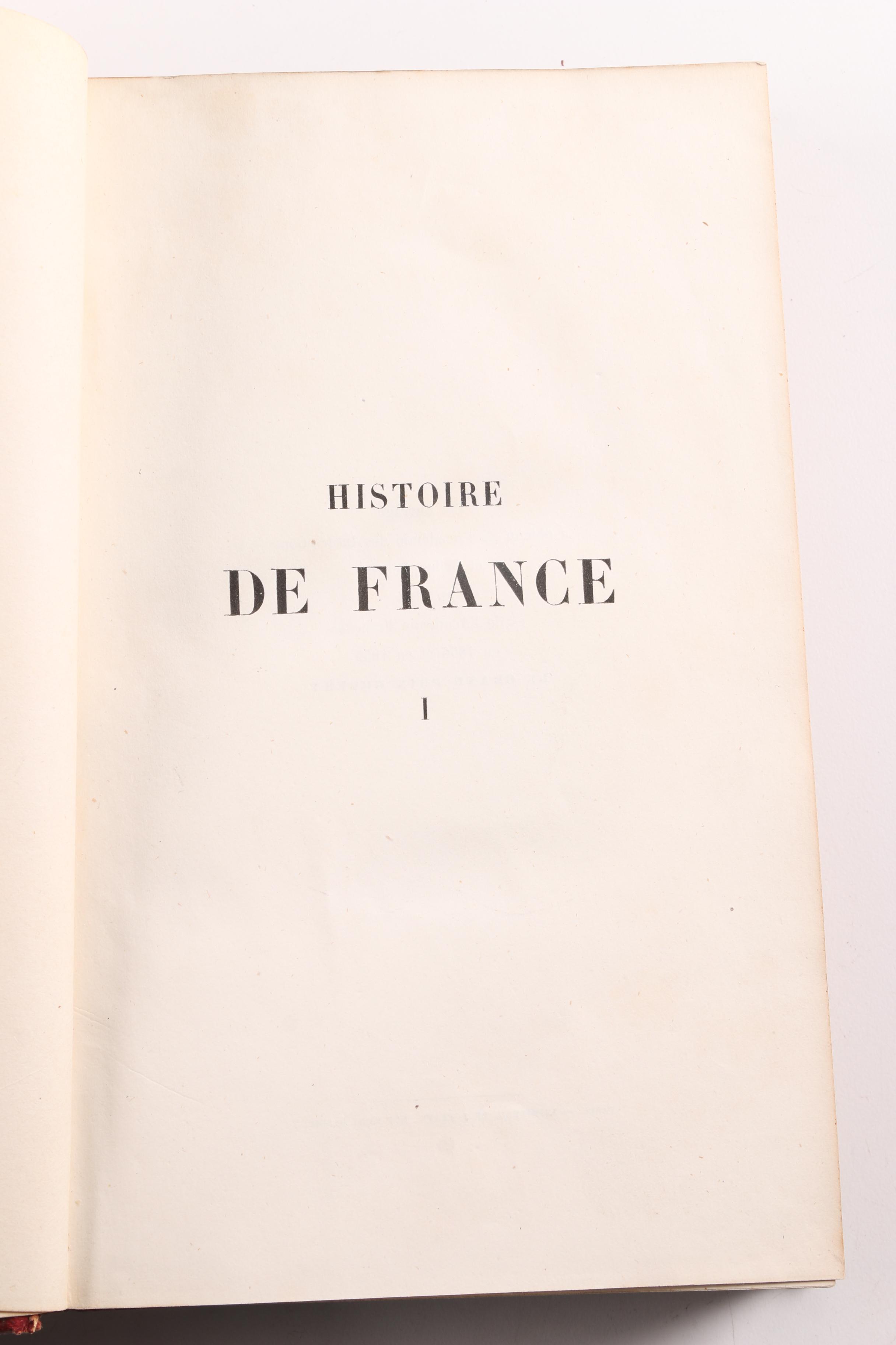 1865 "Histoire de France" by Henri Martin in Seventeen Volumes