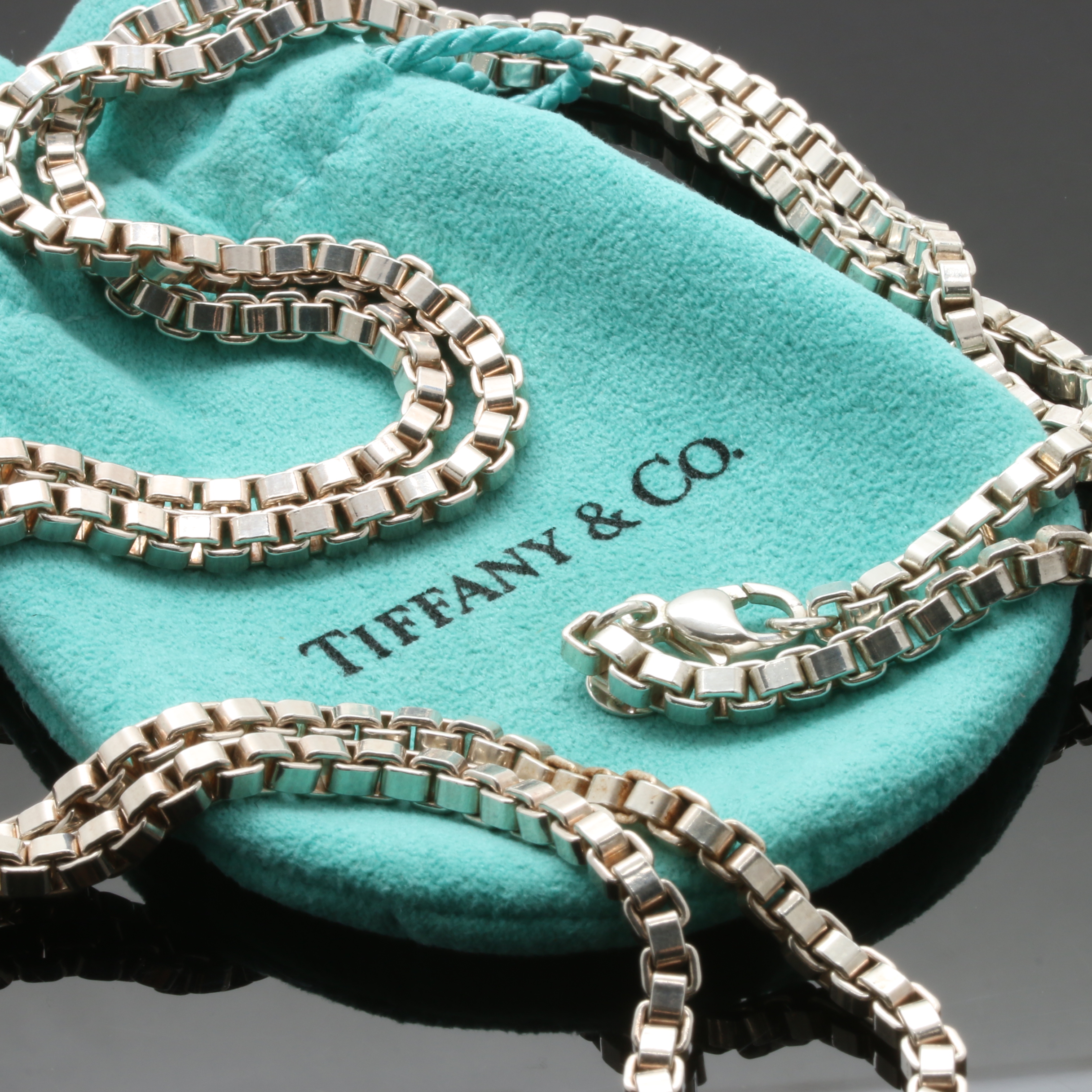 Tiffany & Co. Sterling Silver Venetian Link Necklace | EBTH