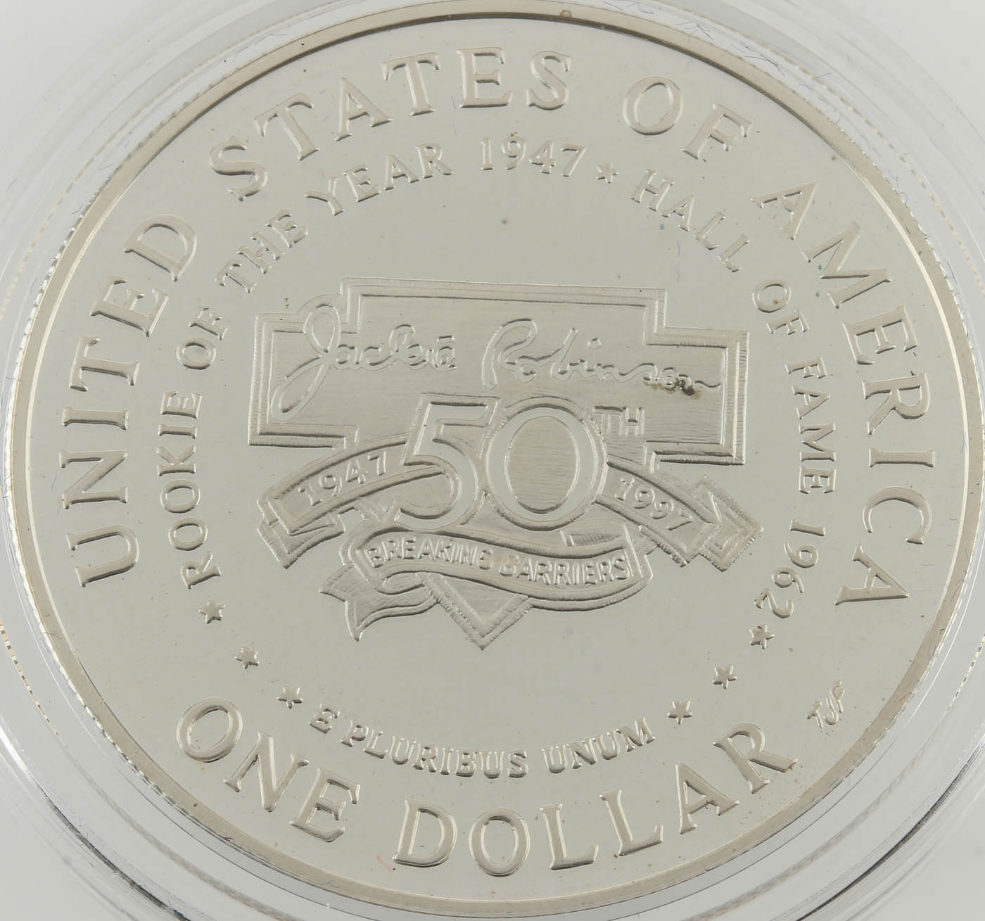 1997-S Jackie Robinson Commemorative $1 Silver Proof Coin
