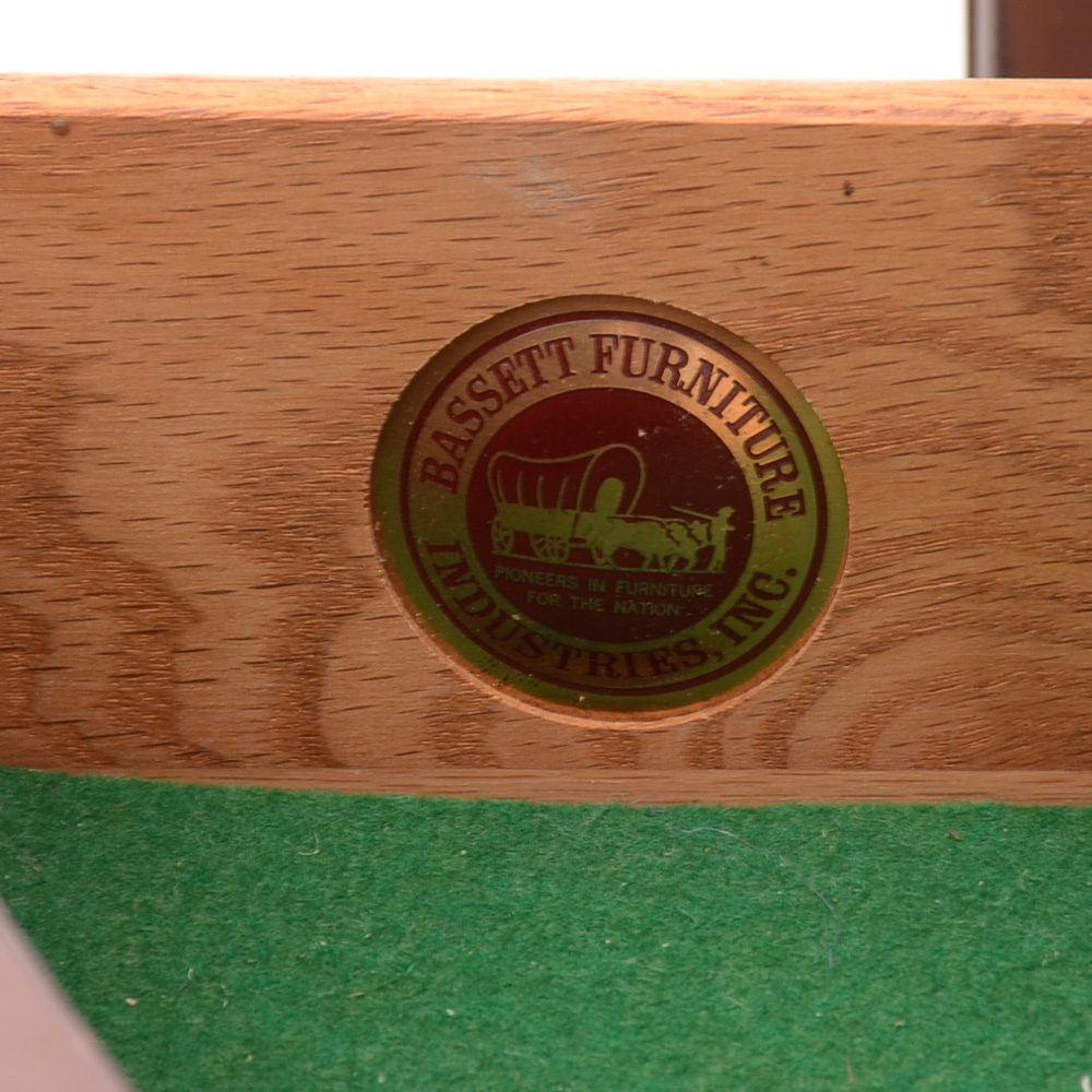 Hepplewhite Style Corner China Cabinet by Bassett