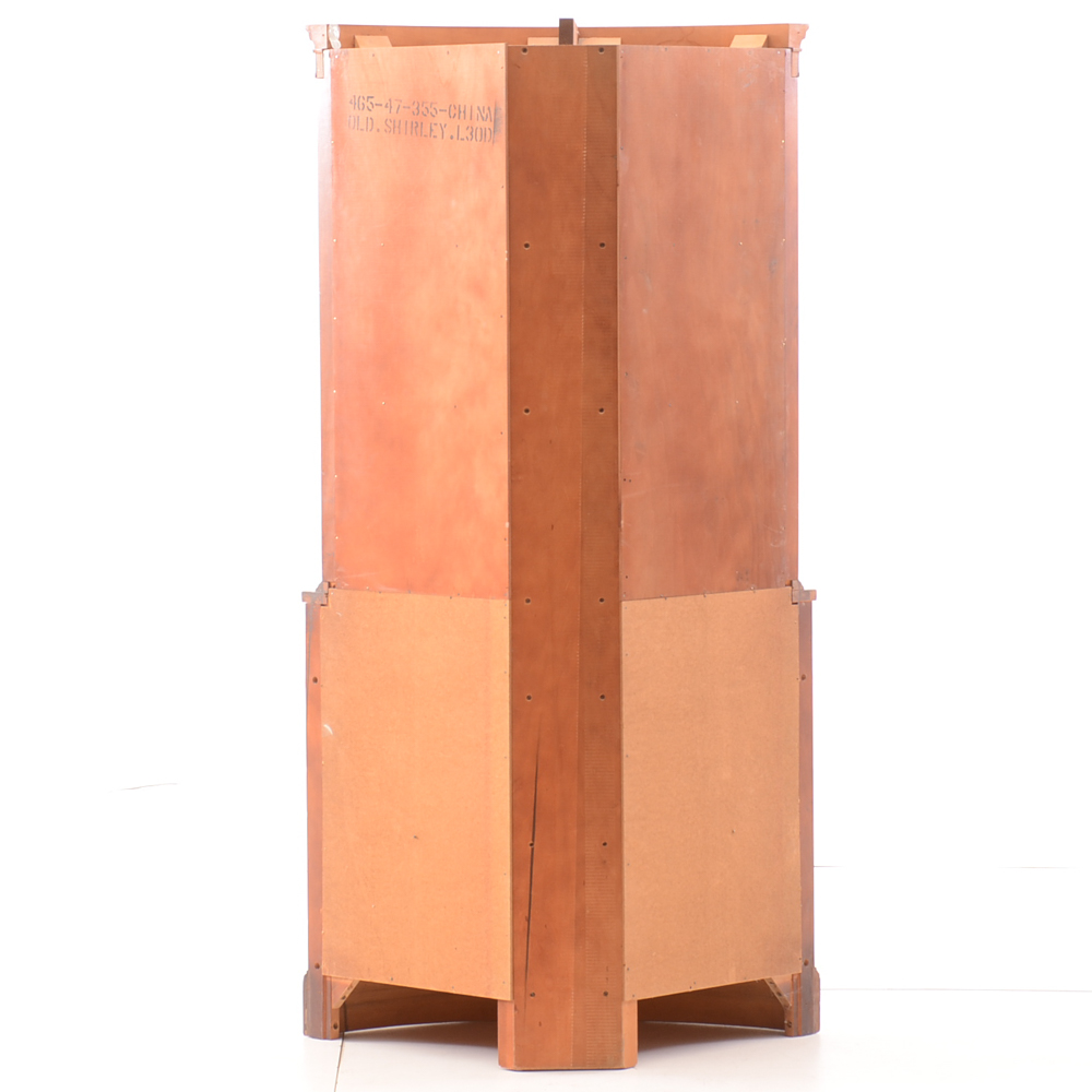 Hepplewhite Style Corner China Cabinet by Bassett