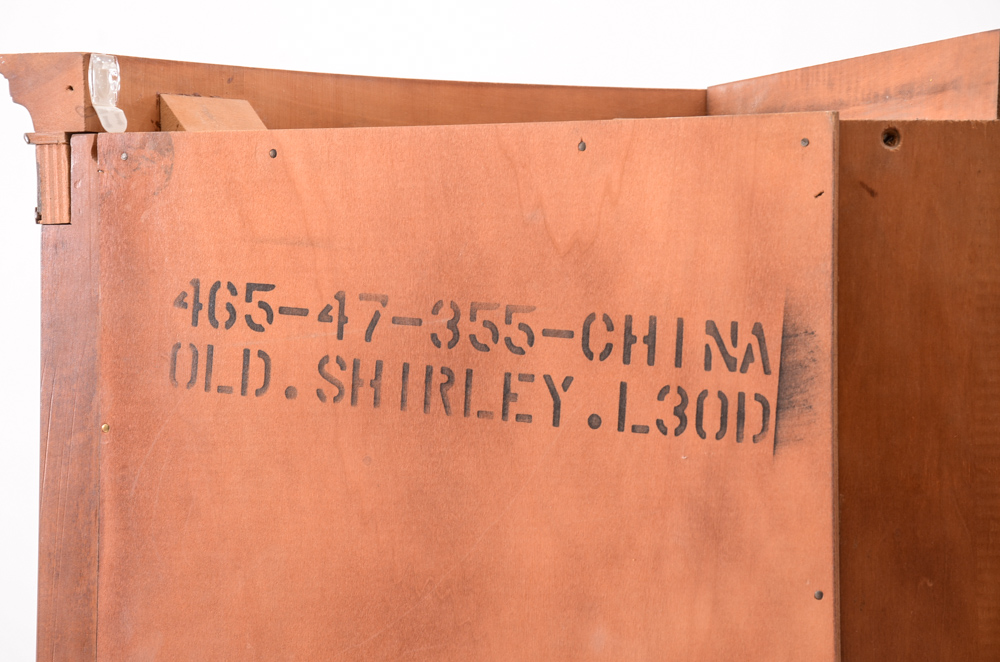 Hepplewhite Style Corner China Cabinet by Bassett