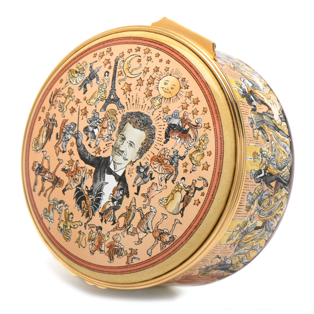 Halcyon Days Enameled Limited Edition Music Box, "The Blue Danube"