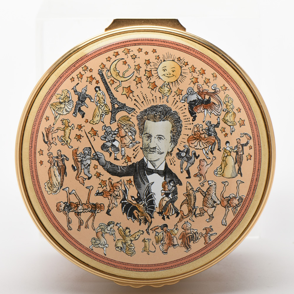 Halcyon Days Enameled Limited Edition Music Box, "The Blue Danube"