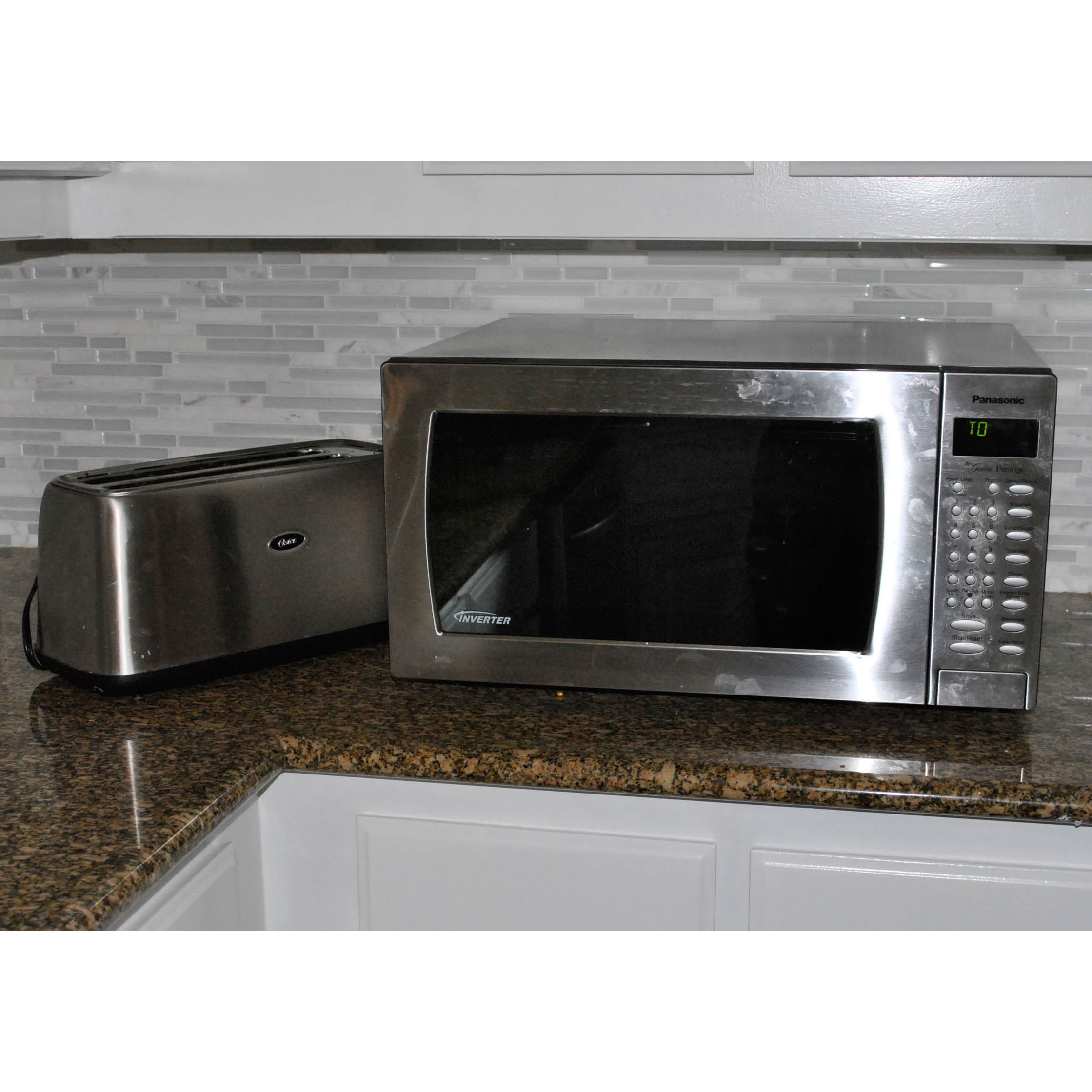 Panasonic "Genius Prestige" Microwave and Oster Toaster