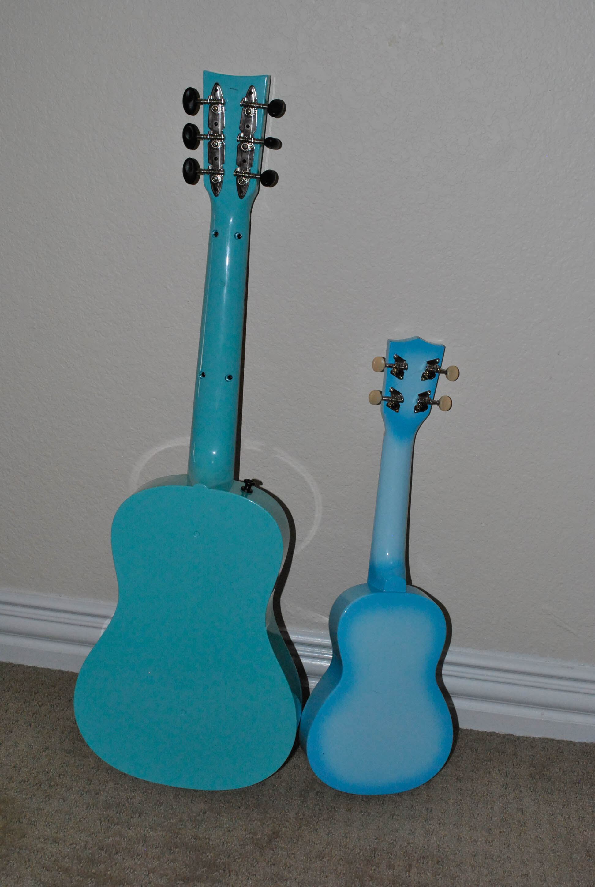 Youth First Act "Frozen" Acoustic Guitar and Kala Makala Ukulele