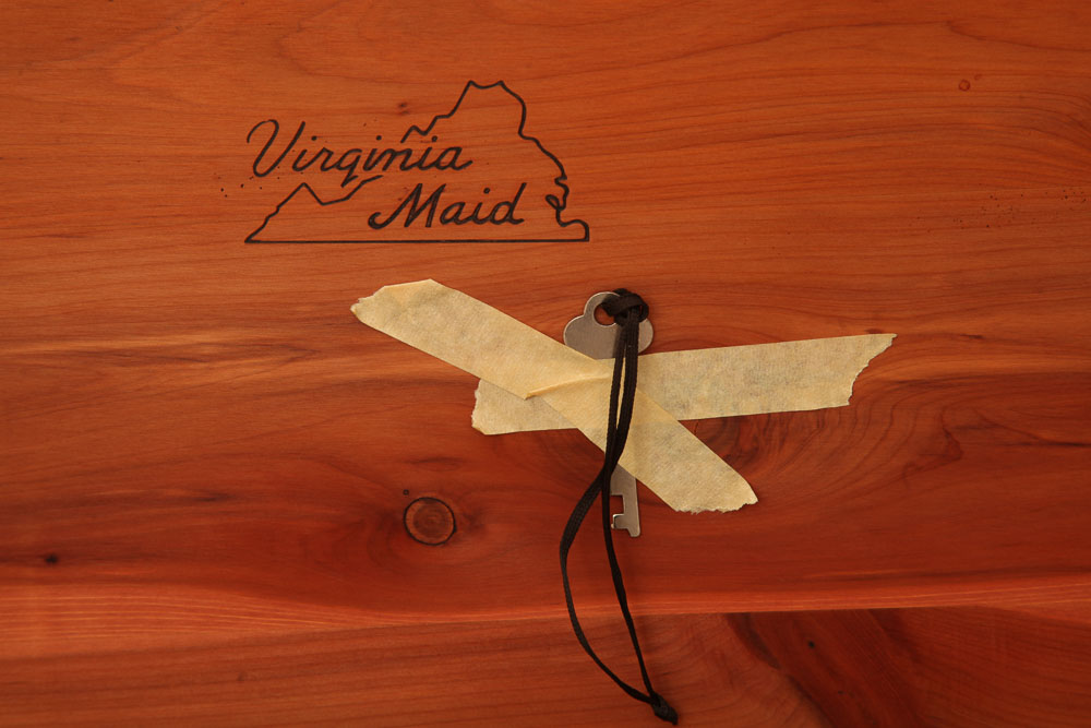 Vintage Art Deco Cedar Chest by Virginia Maid