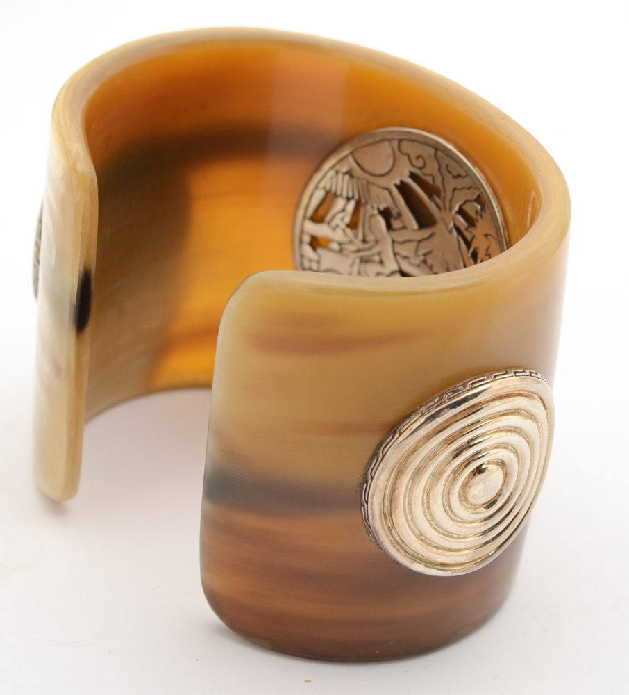 John Hardy Sterling Silver Buffalo Horn Cuff Bracelet