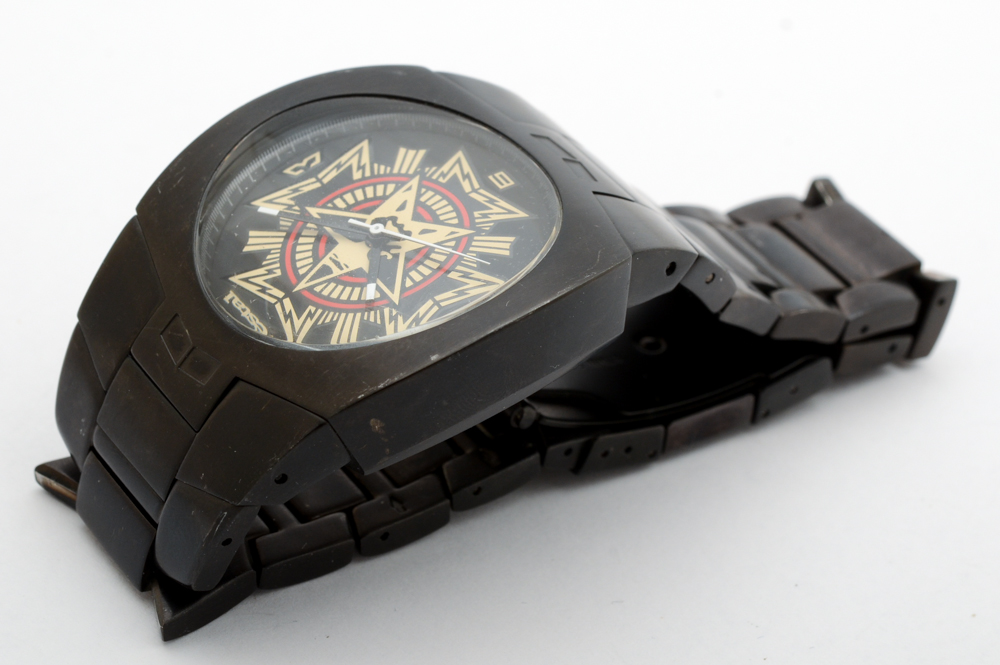 Vestal Limited Edition Motorhead V9 Shepard Fairey Black Steel Quartz Watch
