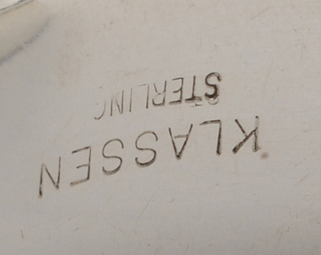 Klassen Modernist Sterling Silver Cuff Bracelet