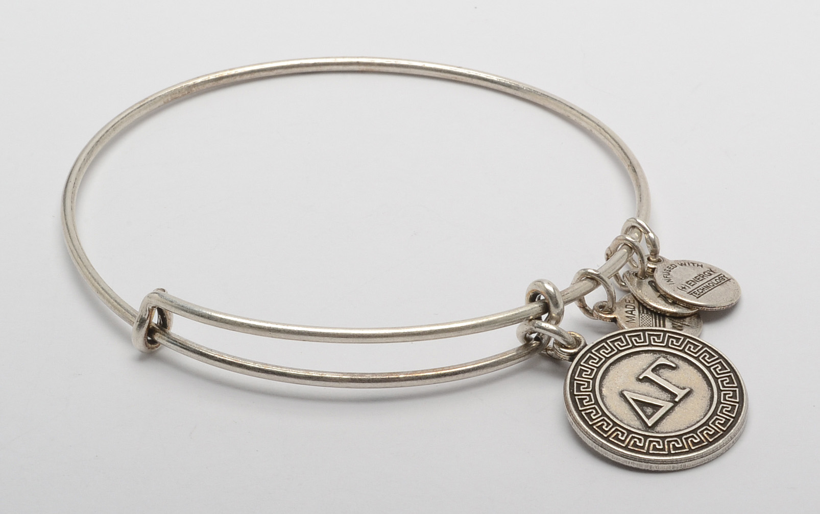 Alex and Ani Bangle Bracelets with Greek Sorority Charms