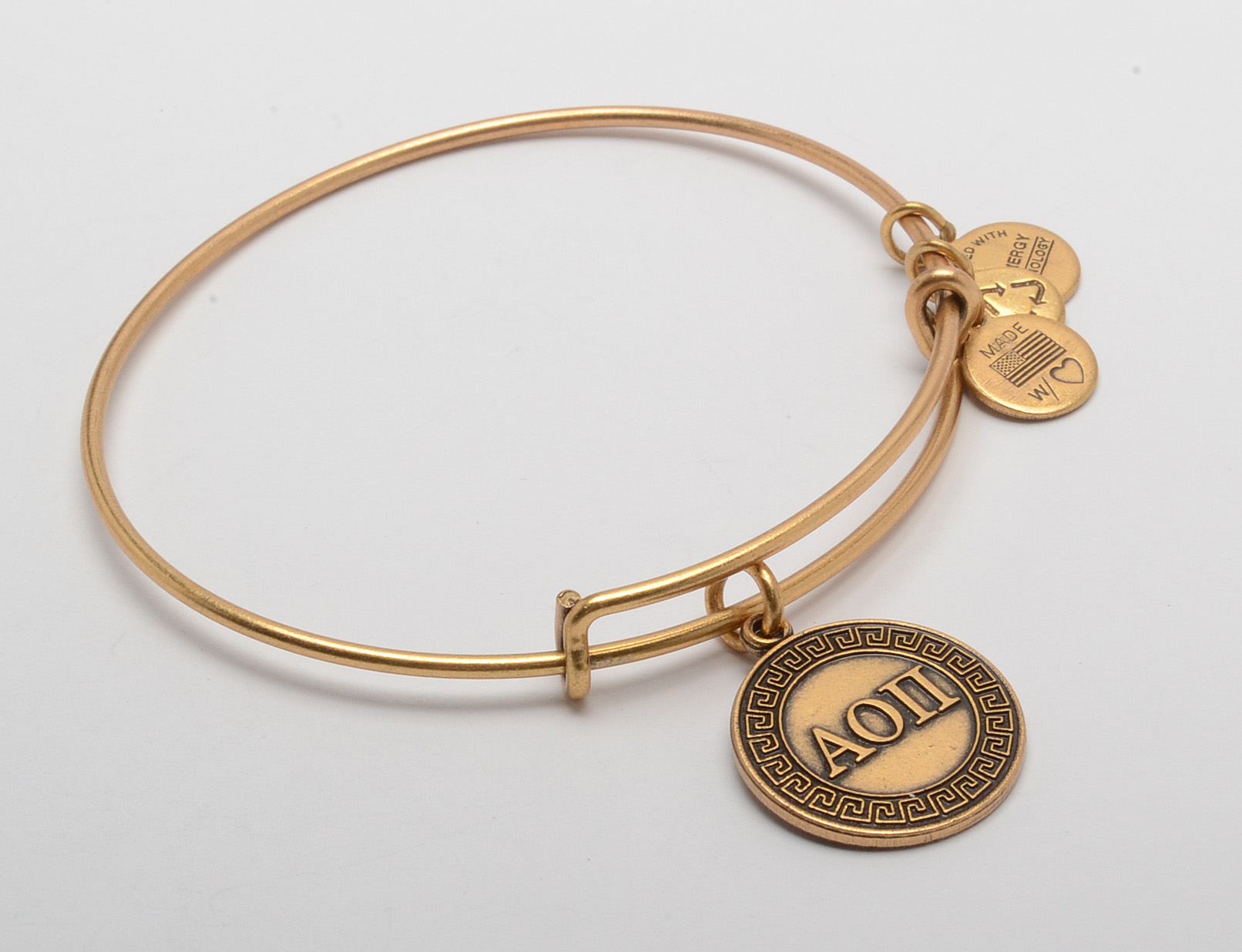 Alex and Ani Bangle Bracelets with Greek Sorority Charms