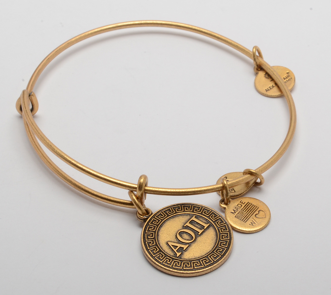 Alex and Ani Bangle Bracelets with Greek Sorority Charms