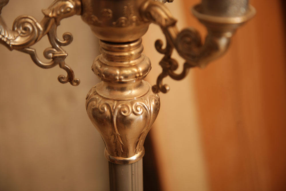 Vintage Torchiere Floor Lamp