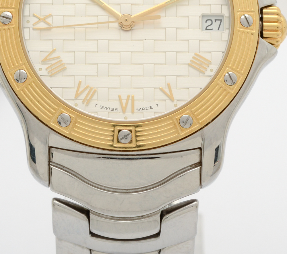Ebel "Dress Wave" 18K Gold and Stainless Steel Quartz Watch