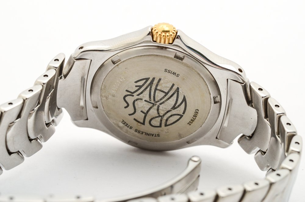 Ebel "Dress Wave" 18K Gold and Stainless Steel Quartz Watch