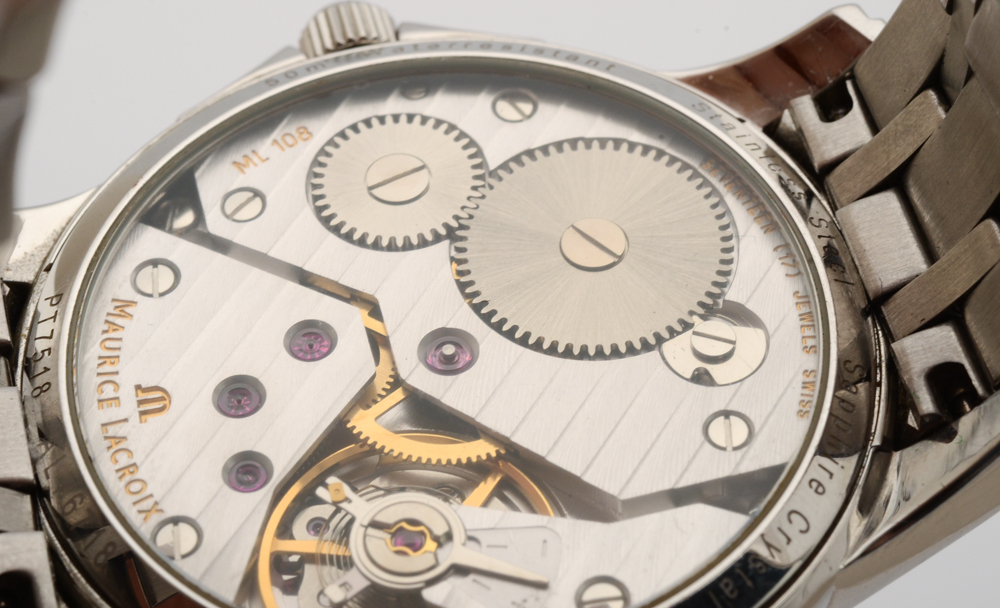 Maurice LaCroix "Pontos" Small Second Steel 43mm Manual Wind Watch