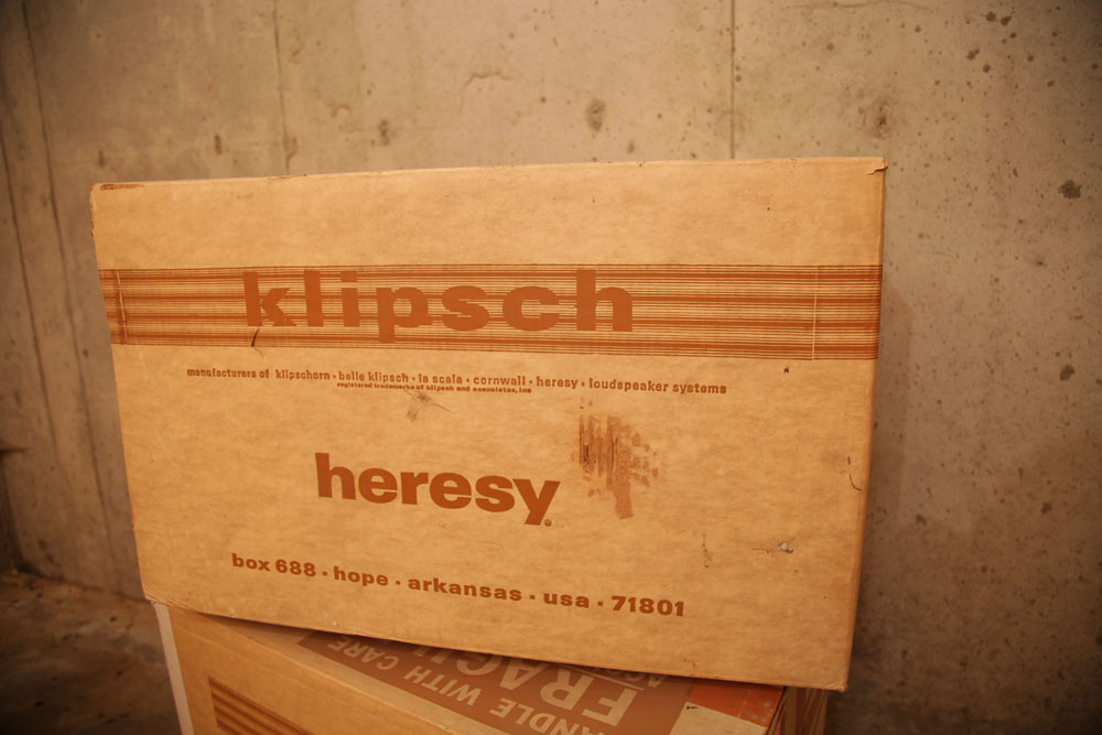 Vintage Klipsch Heresy Bookshelf Speakers