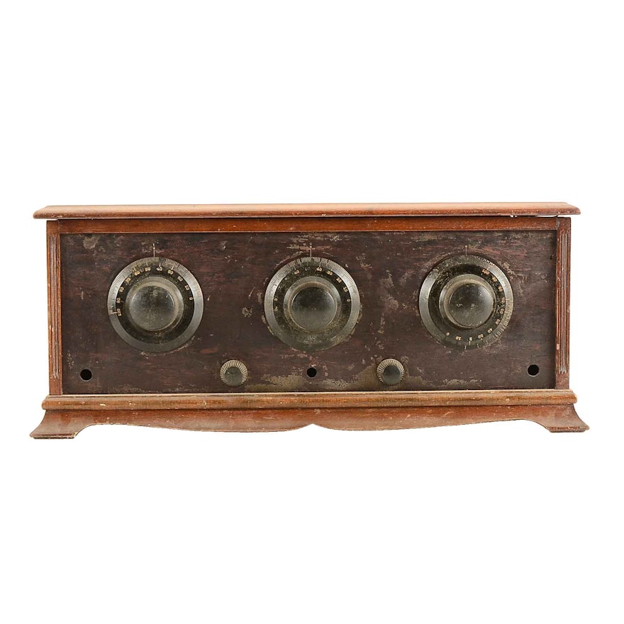 Vintage Tube Cabinet Radio