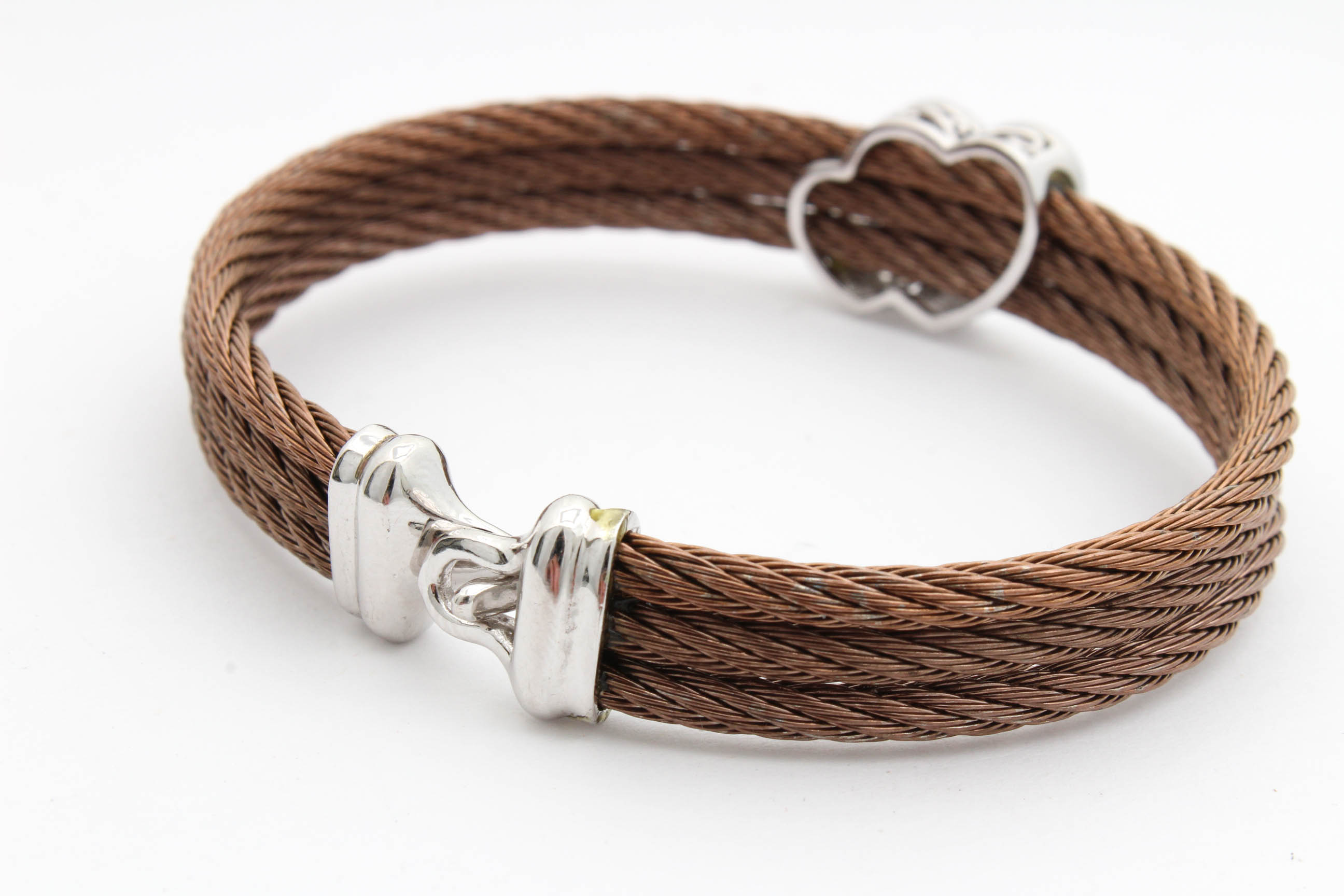 Costume Rhinestone Heart Bracelet