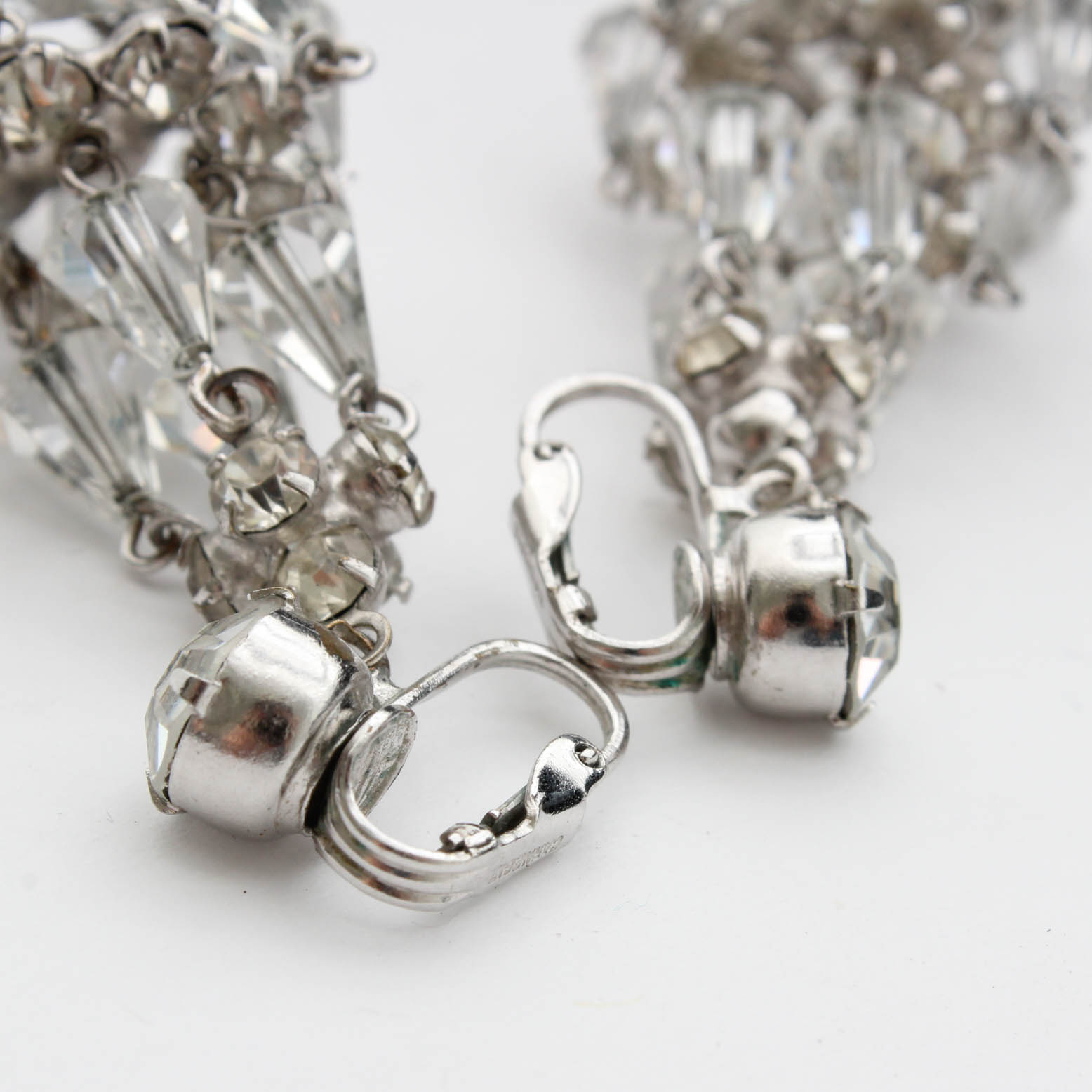 Hattie Carnegie Costume Chandelier Earrings