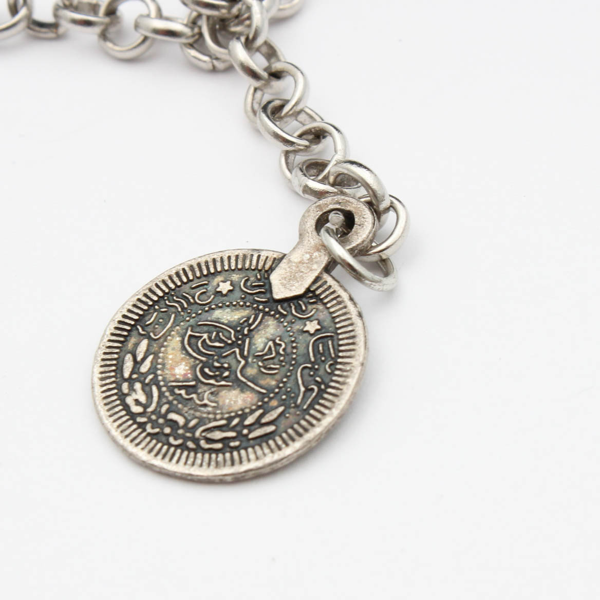 Hmong Miao Style Coin Silver Chandelier Style Necklace