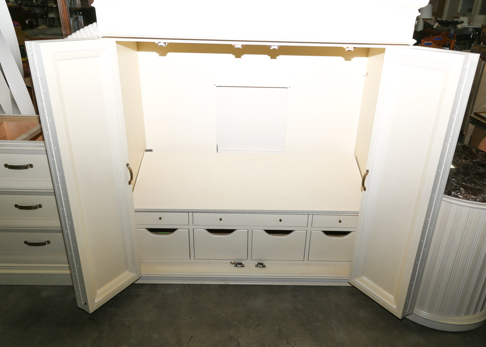 Whitewashed Entertainment Armoire by Century Furniture