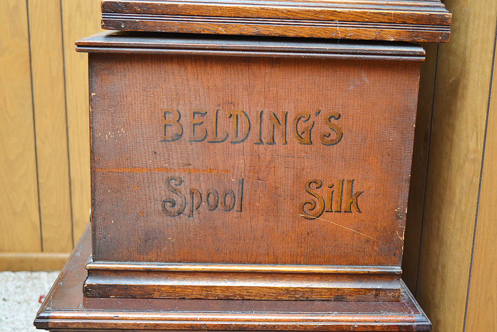 Antique Clark's Walnut Spool Cabinet and Others