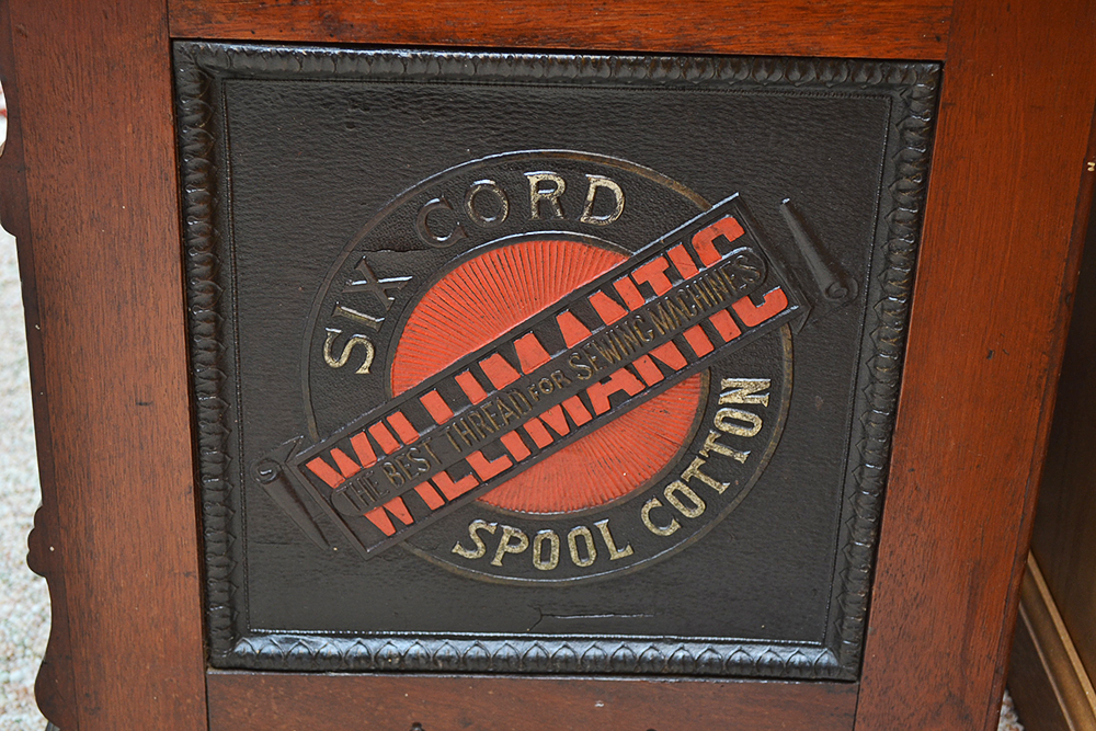 Antique Clark's Walnut Spool Cabinet and Others
