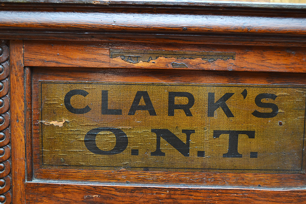 Antique Clark's Walnut Spool Cabinet and Others
