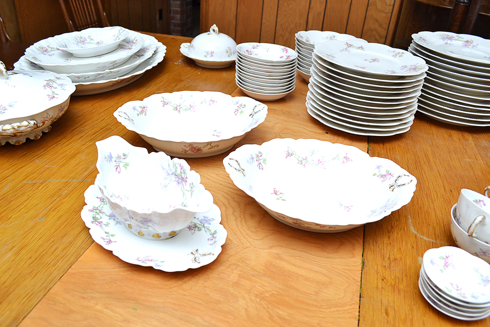 Haviland Limoges Pink Floral China Collection