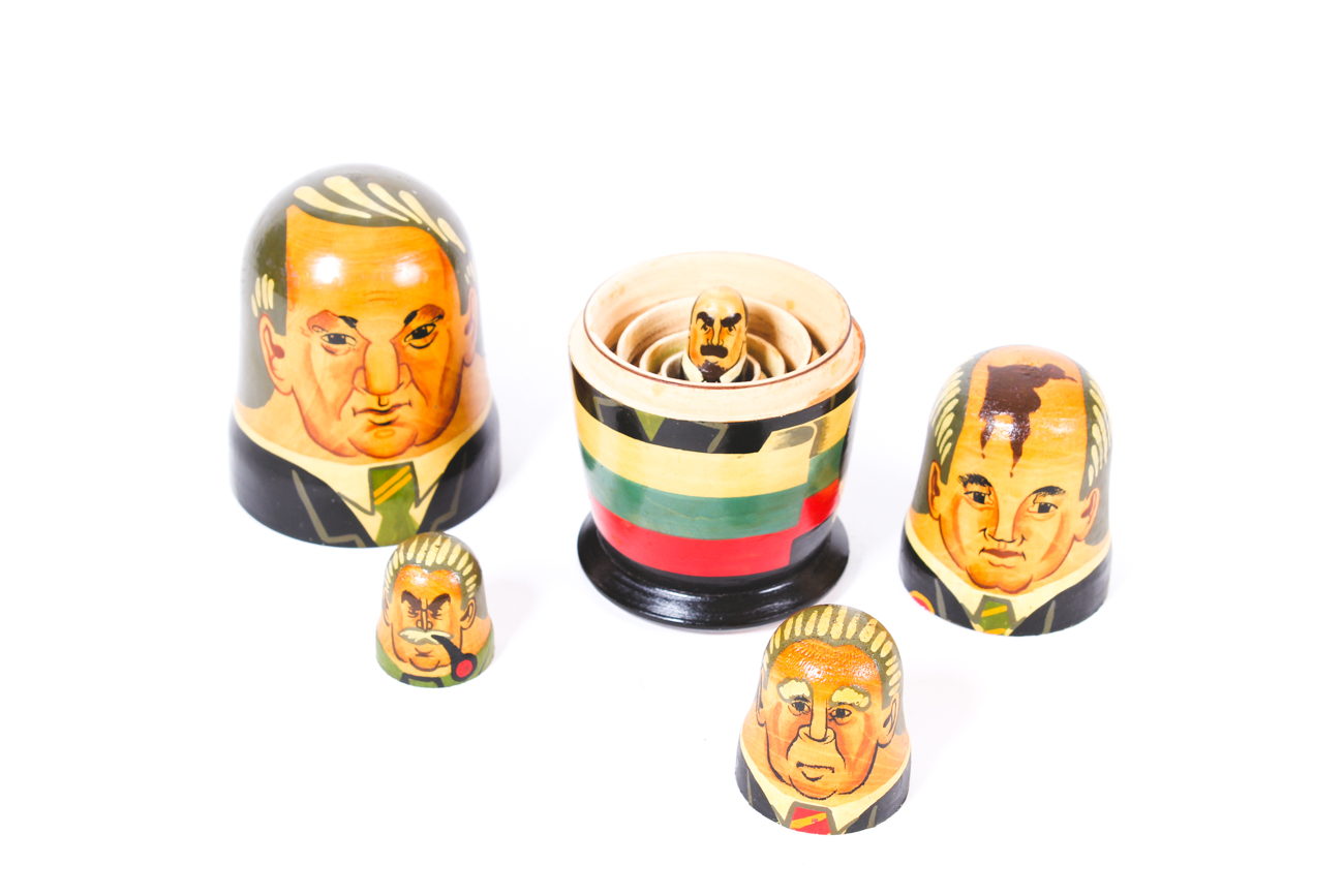 Matryoshka Nesting Dolls Featuring Russian and Soviet Leaders