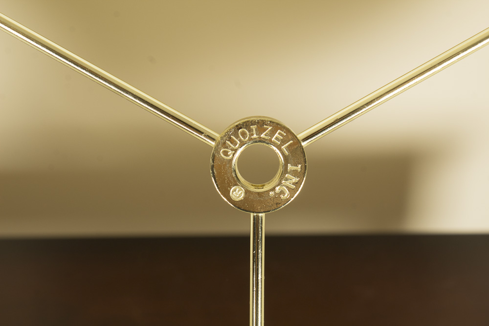 Lenox Lighting by Quoizel Porcelain and Brass Table Lamp